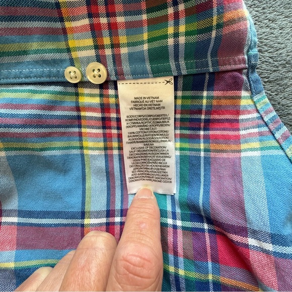 Polo Ralph Lauren Classic Fit XL Plaid Button Down Shirt EUC e25 - Picture 7 of 9